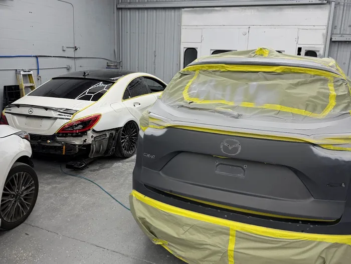 Auto body repair at AE Collision Center